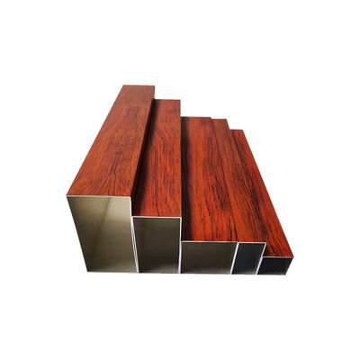 Tubos rectangulares de aluminio para tubos 2x4 Pases cuadrados de aluminio