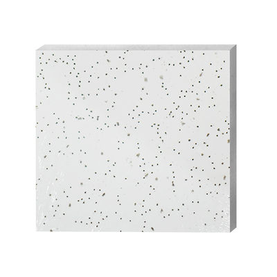 Paneles de techo de lana mineral cuadrada para diseño de interiores modernos y absorción de sonido