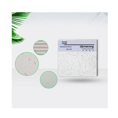 Tamaño personalizado Tabla de techo de lana mineral ligera para construcción de absorción de sonido