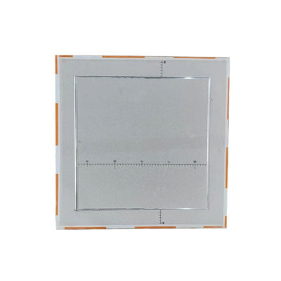 Cuadrado techos artísticos de placas de yeso de aluminio panel de acceso alcantarillado con bloqueo de empuje