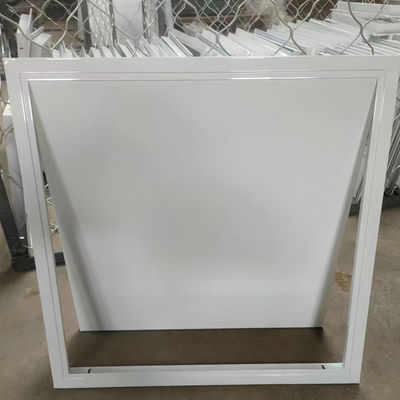 Cuadrado techos artísticos de placas de yeso de aluminio panel de acceso alcantarillado con bloqueo de empuje