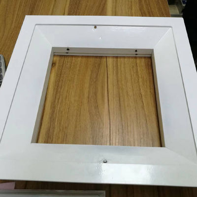 Cuadrado techos artísticos de placas de yeso de aluminio panel de acceso alcantarillado con bloqueo de empuje