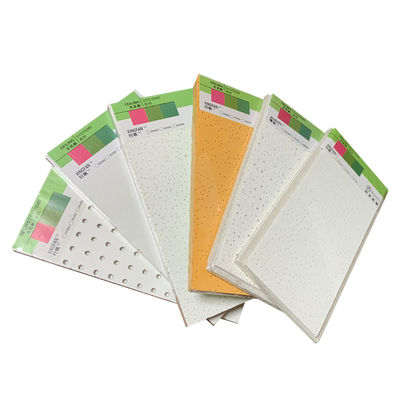 Diseño de techo de estrellas ópticas 60x60 Tejilla de techo de fibra mineral de madera con tamaño personalizado
